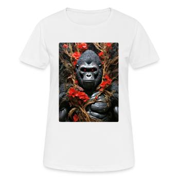 Spooky Plants Gorilla 1.9 - Women's Breathable T-Shirt - white - Front - AI Model Female 172 dark (172cm)