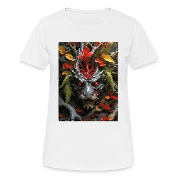 Spooky Plants Dino 1.1 - Women's Breathable T-Shirt - white - Front - AI Model Female 172 dark (172cm)