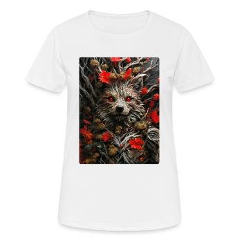 Spooky Plants Dog 1.5 - Women's Breathable T-Shirt - white - Front - AI Model Female 172 dark (172cm)