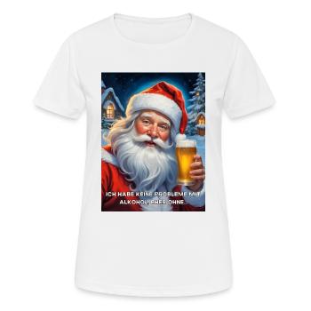 Bière du Père Noël de Noël 1.6 - T-shirt respirant Femme - blanc - Devant - AI Model Female 172 dark (172cm)