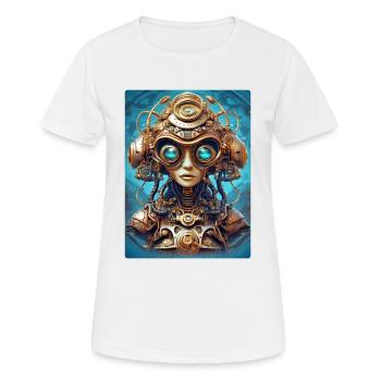 Steampunk Alien 1.2 - Women's Breathable T-Shirt - white - Front - AI Model Female 172 dark (172cm)