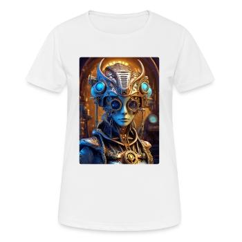 Steampunk Alien 1.19 - Women's Breathable T-Shirt - white - Front - AI Model Female 172 dark (172cm)