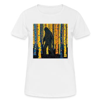 BigFoot, big foot, sasquatch - Frauen T-Shirt atmungsaktiv - Weiß - Vorne - AI Model Female 172 dark (172cm)