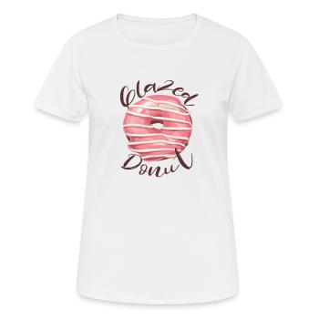 glazed donut - Frauen T-Shirt atmungsaktiv - Weiß - Vorne - AI Model Female 172 dark (172cm)