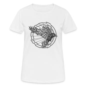 Verletze nicht die Raven (Black) - Frauen T-Shirt atmungsaktiv - Weiß - Vorne - AI Model Female 172 dark (172cm)