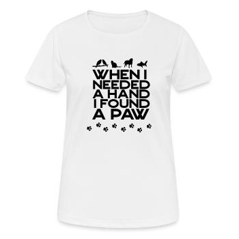 animaux vétérinaire médecine vétérinaire secouristes animaux Travailleur médecin - T-shirt respirant Femme - blanc - Devant - AI Model Female 172 dark (172cm)
