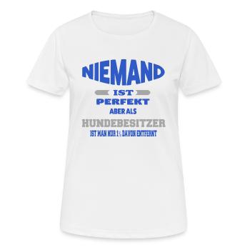 Hundebesitzer - Frauen T-Shirt atmungsaktiv - Weiß - Vorne - AI Model Female 172 dark (172cm)