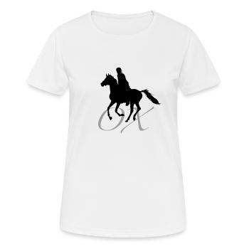 ARABISCHES VOLLBLUT_schwarz - Frauen T-Shirt atmungsaktiv - Weiß - Vorne - AI Model Female 172 dark (172cm)