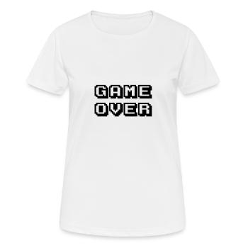 Arcade Game Over Black - Women's Breathable T-Shirt - white - Front - AI Model Female 172 dark (172cm)