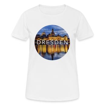 Dresde - T-shirt respirant Femme - blanc - Devant - AI Model Female 172 dark (172cm)