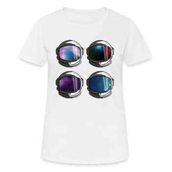 prêt pour le vol - T-shirt respirant Femme - blanc - Devant - AI Model Female 172 dark (172cm)