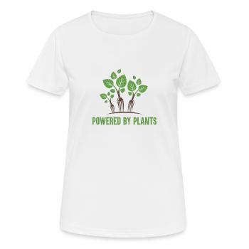 Powered by Plants - Women's Breathable T-Shirt - white - Front - AI Model Female 172 dark (172cm)