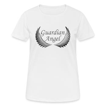 Gardien aile d'ange noir - T-shirt respirant Femme - blanc - Devant - AI Model Female 172 dark (172cm)