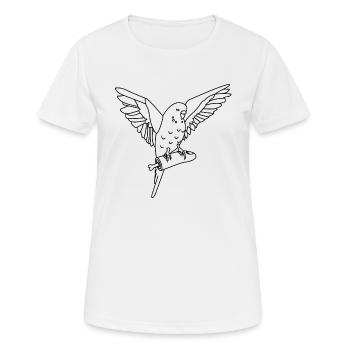 Gib ihm nicht den kleinen Finger, sonst... - Frauen T-Shirt atmungsaktiv - Weiß - Vorne - AI Model Female 172 dark (172cm)