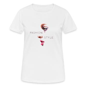 fashion girl - T-shirt respirant Femme - blanc - Devant - AI Model Female 172 dark (172cm)