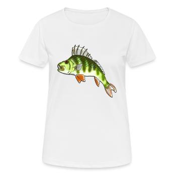 Barsch - Frauen T-Shirt atmungsaktiv - Weiß - Vorne - AI Model Female 172 dark (172cm)