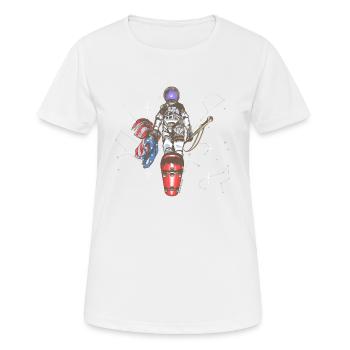 The Last Spaceman - Women's Breathable T-Shirt - white - Front - AI Model Female 172 dark (172cm)