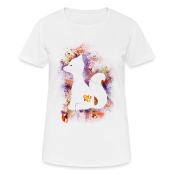 Color chip fox - Women's Breathable T-Shirt - white - Front - AI Model Female 172 dark (172cm)