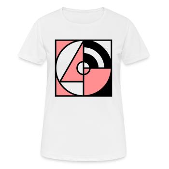 Formes géométriques - T-shirt respirant Femme - blanc - Devant - AI Model Female 172 dark (172cm)
