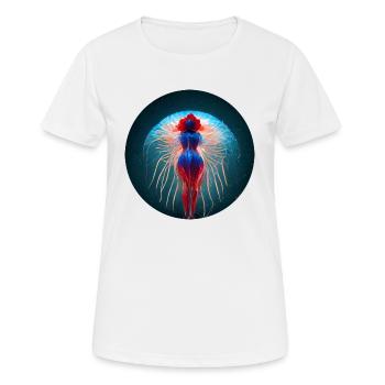 Jellyfish Version 2 - Women's Breathable T-Shirt - white - Front - AI Model Female 172 dark (172cm)
