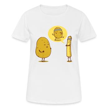 Croustilles cadeau régime anniversaire de Weihnach - T-shirt respirant Femme - blanc - Devant - AI Model Female 172 dark (172cm)
