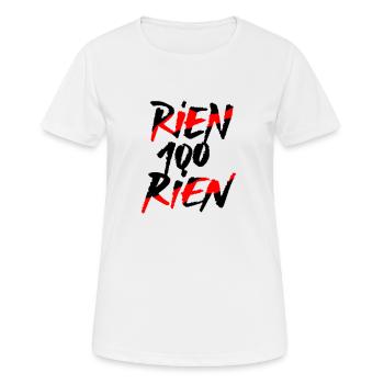 Jul rien 100 rien - T-shirt respirant Femme - blanc - Devant - AI Model Female 172 dark (172cm)