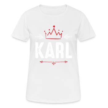 Karl - T-shirt respirant Femme - blanc - Devant - AI Model Female 172 dark (172cm)