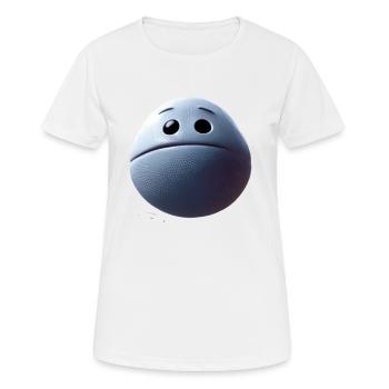 platsch - Frauen T-Shirt atmungsaktiv - Weiß - Vorne - AI Model Female 172 dark (172cm)