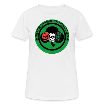 Nouveautés Silver Shamrock - T-shirt respirant Femme - blanc - Devant - AI Model Female 172 dark (172cm)