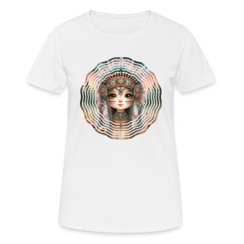 petite Fille style bohème - T-shirt respirant Femme - blanc - Devant - AI Model Female 172 dark (172cm)