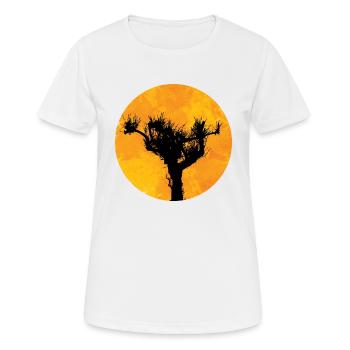Pin au soleil - T-shirt respirant Femme - blanc - Devant - AI Model Female 172 dark (172cm)