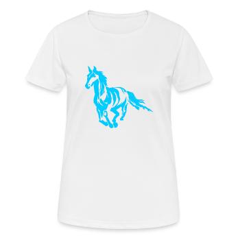 Stallion - Premium Design - Women's Breathable T-Shirt - white - Front - AI Model Female 172 dark (172cm)