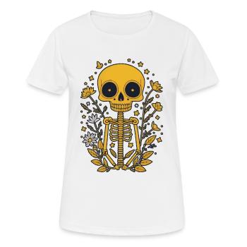 Skelett - Frauen T-Shirt atmungsaktiv - Weiß - Vorne - AI Model Female 172 dark (172cm)