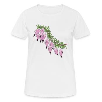 bruyère rose - T-shirt respirant Femme - blanc - Devant - AI Model Female 172 dark (172cm)