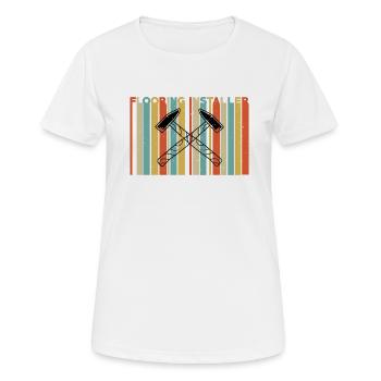 Floor layers - Women's Breathable T-Shirt - white - Front - AI Model Female 172 dark (172cm)