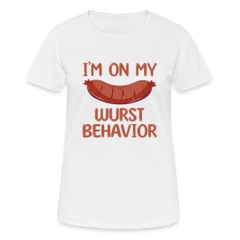 Retro Ferry Vêtements Porte-conteneurs - T-shirt respirant Femme - blanc - Devant - AI Model Female 172 dark (172cm)