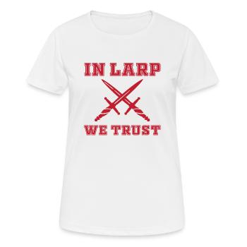 Larping - T-shirt respirant Femme - blanc - Devant - AI Model Female 172 dark (172cm)