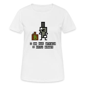Kaninchen-Dieb - Frauen T-Shirt atmungsaktiv - Weiß - Vorne - AI Model Female 172 dark (172cm)