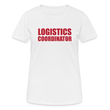 Großartiger Logistikkoordinator - Frauen T-Shirt atmungsaktiv - Weiß - Vorne - AI Model Female 172 dark (172cm)