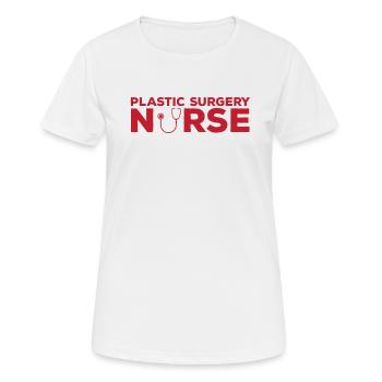 Plastische Chirurgie Krankenschwester Motiv - Frauen T-Shirt atmungsaktiv - Weiß - Vorne - AI Model Female 172 dark (172cm)