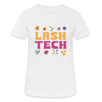 Technicienne en cils - T-shirt respirant Femme - blanc - Devant - AI Model Female 172 dark (172cm)