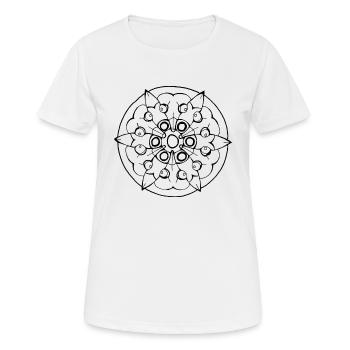 mandatete3yeuxnoir - T-shirt respirant Femme - blanc - Devant - AI Model Female 172 dark (172cm)