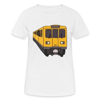 U1 U-Bahn - Frauen T-Shirt atmungsaktiv - Weiß - Vorne - AI Model Female 172 dark (172cm)