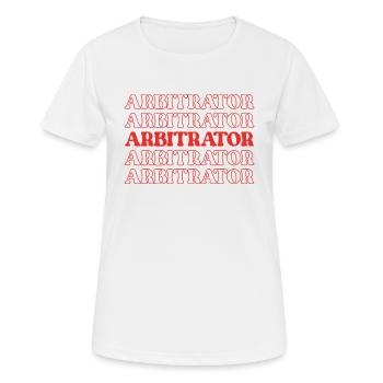 Arbitre Arbitre Juge Arbitre Médiateur Arbitre - T-shirt respirant Femme - blanc - Devant - AI Model Female 172 dark (172cm)