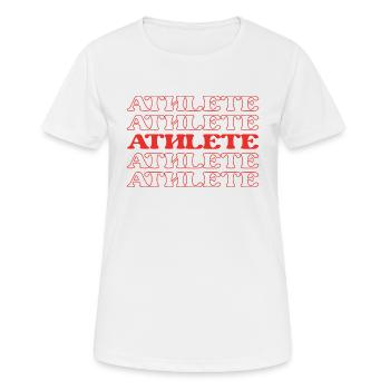 Athlete Competitor Player Sportsman Sportswoman - Women's Breathable T-Shirt - white - Front - AI Model Female 172 dark (172cm)