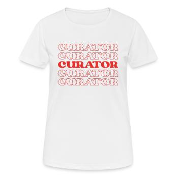 Curator Keeper Custodian Conservator Archivist - Women's Breathable T-Shirt - white - Front - AI Model Female 172 dark (172cm)