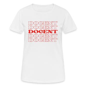 Dozent, Leitfaden, Lehrer, Ausbilder, Dozent - Frauen T-Shirt atmungsaktiv - Weiß - Vorne - AI Model Female 172 dark (172cm)