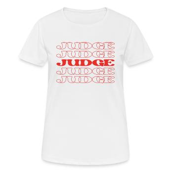 Richter, Magistrat, Richter, Schiedsrichter - Frauen T-Shirt atmungsaktiv - Weiß - Vorne - AI Model Female 172 dark (172cm)