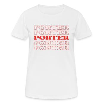 Page du porteur de bagages Porter Bellman - T-shirt respirant Femme - blanc - Devant - AI Model Female 172 dark (172cm)