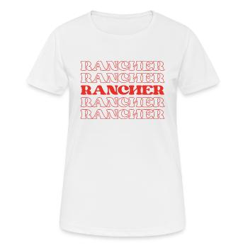 Éleveur Éleveur De Bétail Cowboy Éleveur De Bétail - T-shirt respirant Femme - blanc - Devant - AI Model Female 172 dark (172cm)